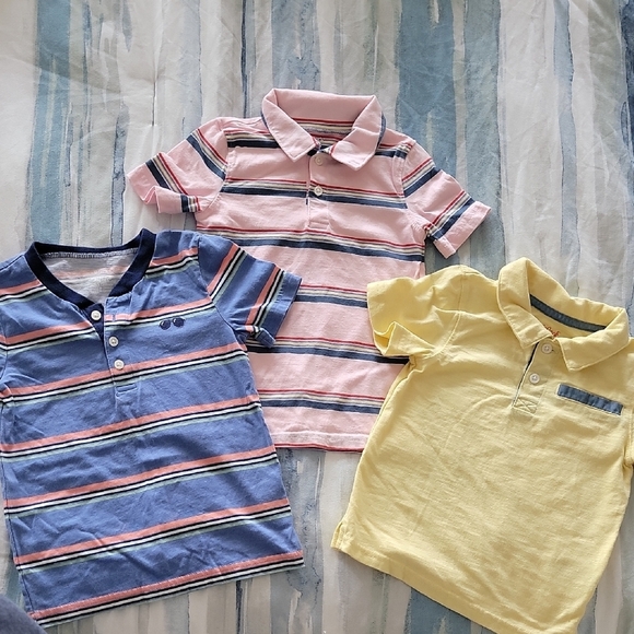 Cat & Jack Blue and Pink Polo Shirts - Picture 1 of 10